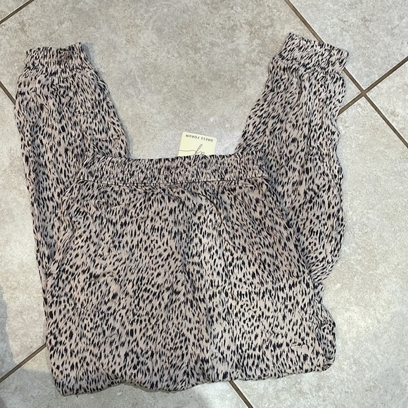 NWT! VICI Dress Forum Leopard Belted Lightweight Jogger Pants M - Picture 9 of 10